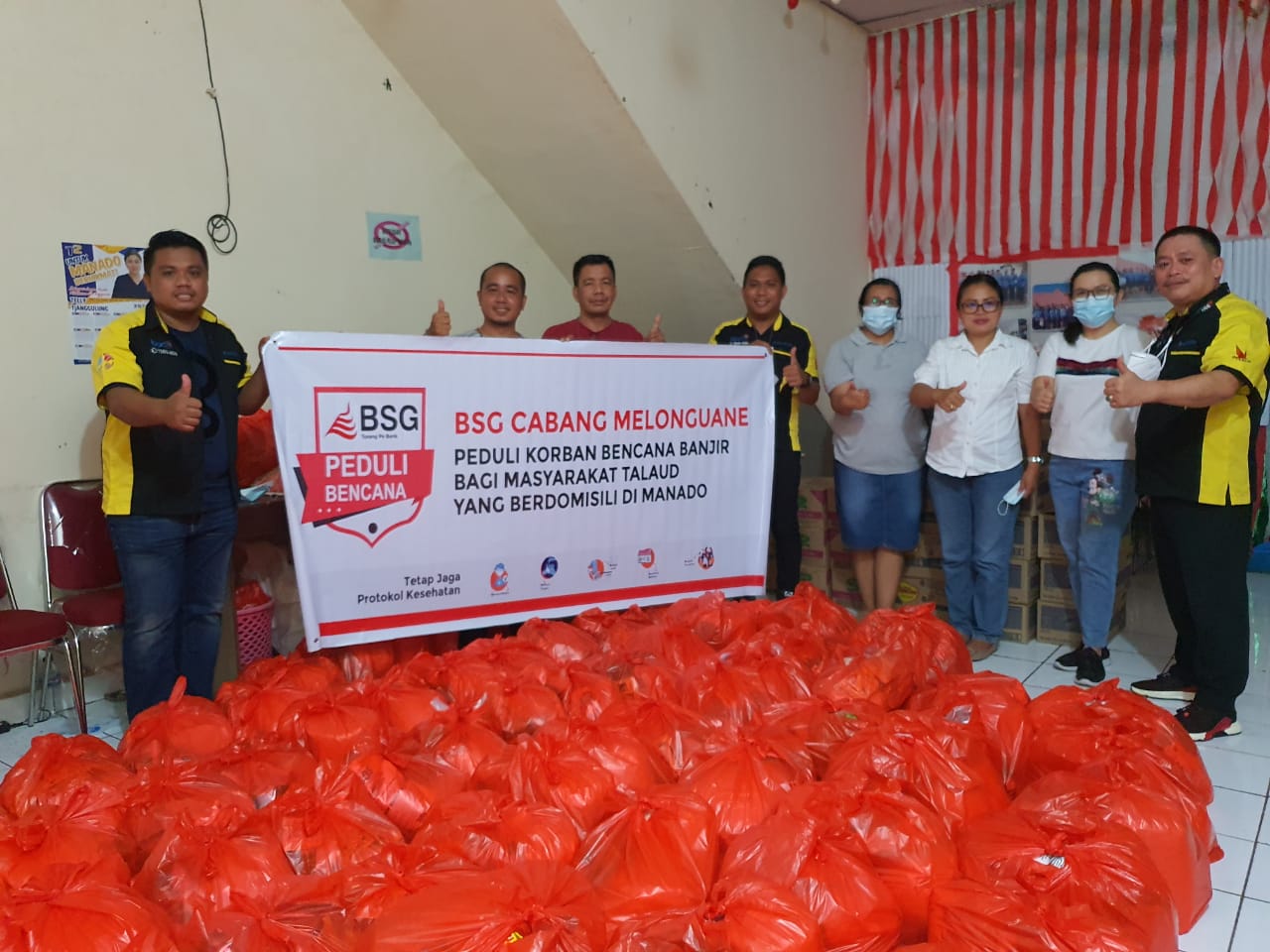 BSG Melonguane Peduli Bencana